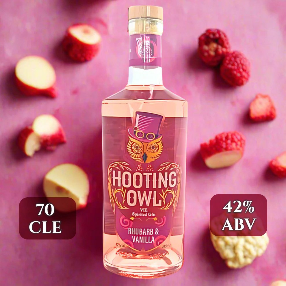 Hooting Owl Distillery's Rhubarb & Vanilla Gin
